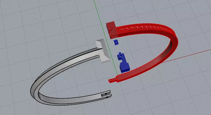 Bracelet T 3D print model_4