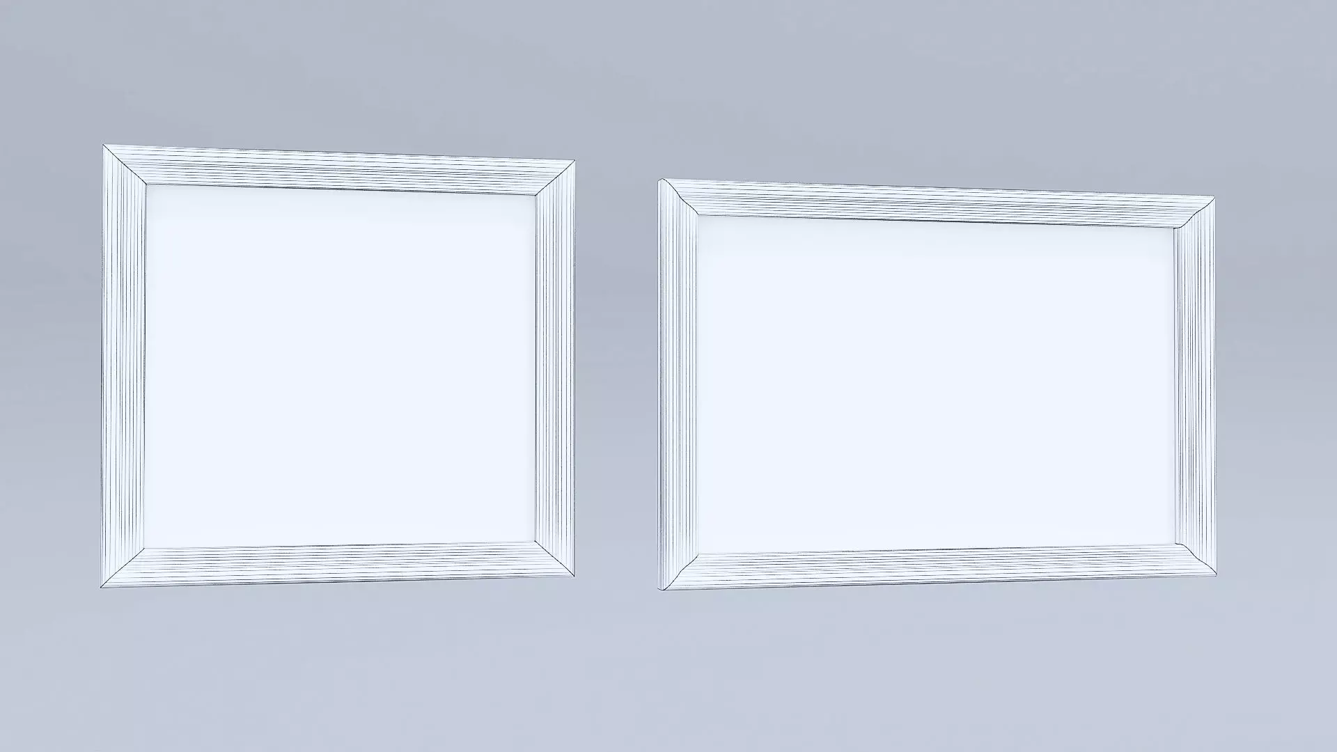 Classical low poly modular museum Low-poly 3D model_11