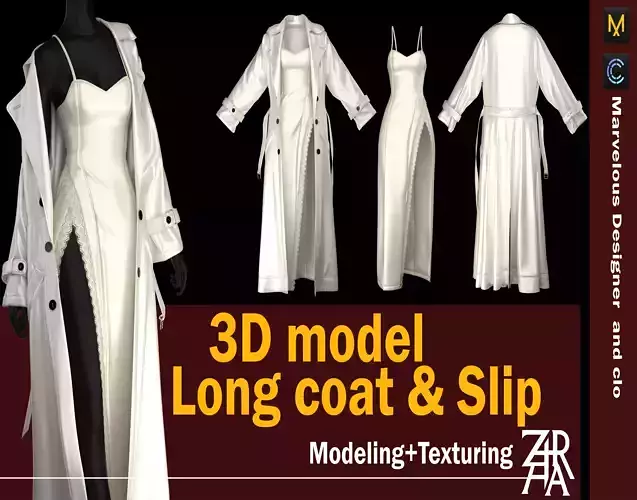 model Long coat- Slip