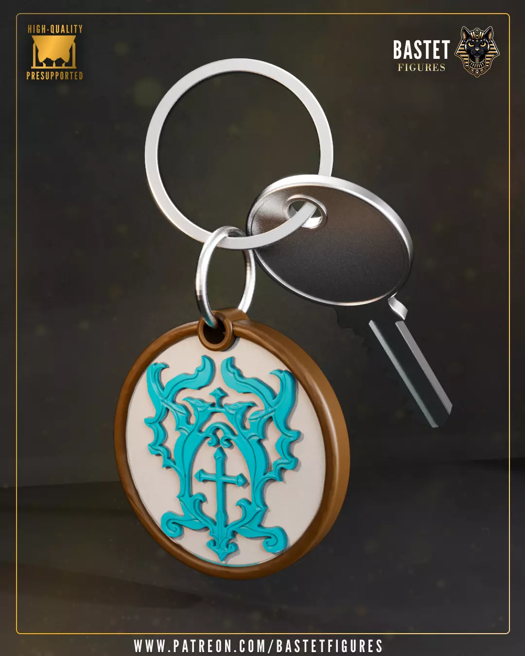 Richter Belmont Keychain I Castlevania 3D print model_0