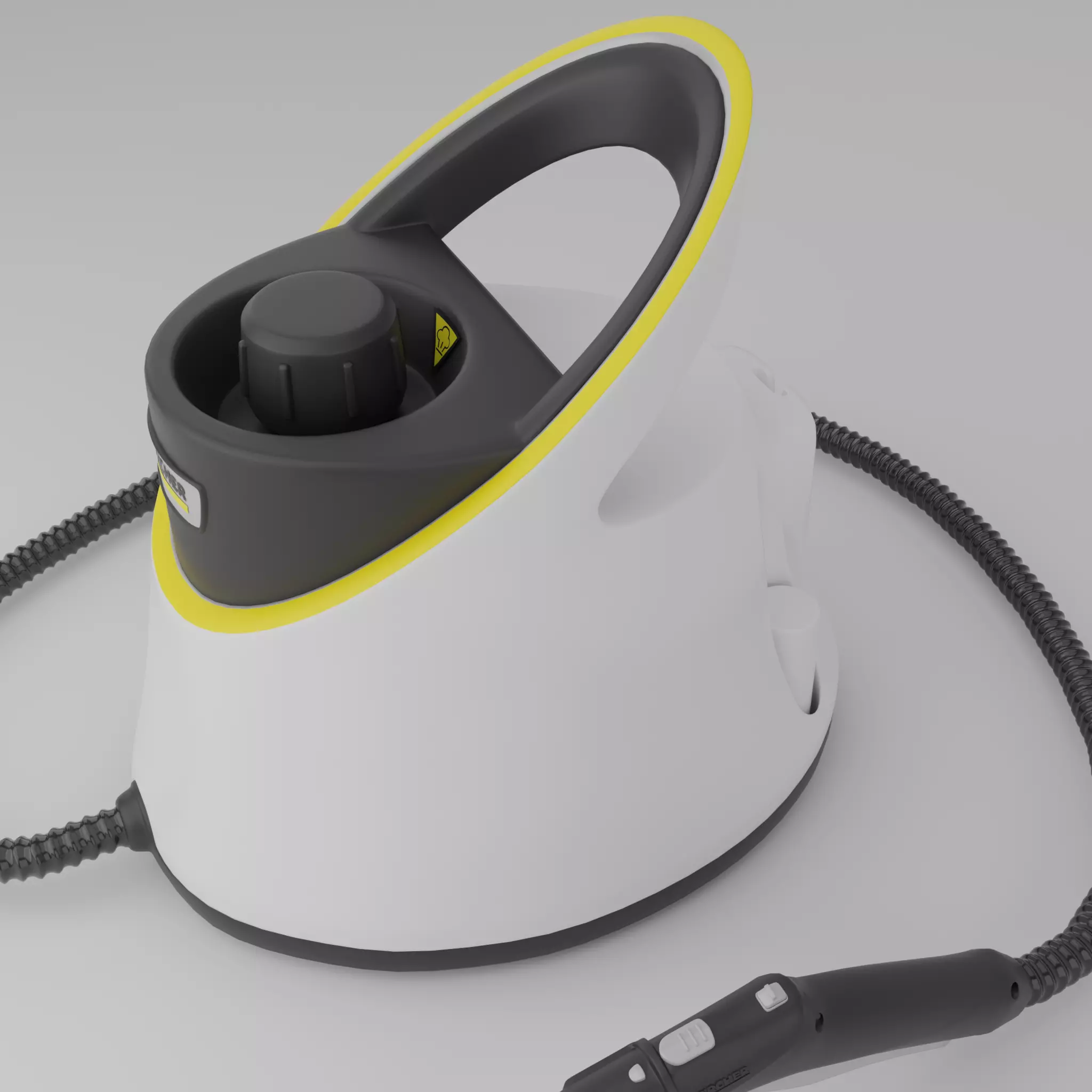 Steam cleaner Low-poly 3D model_2