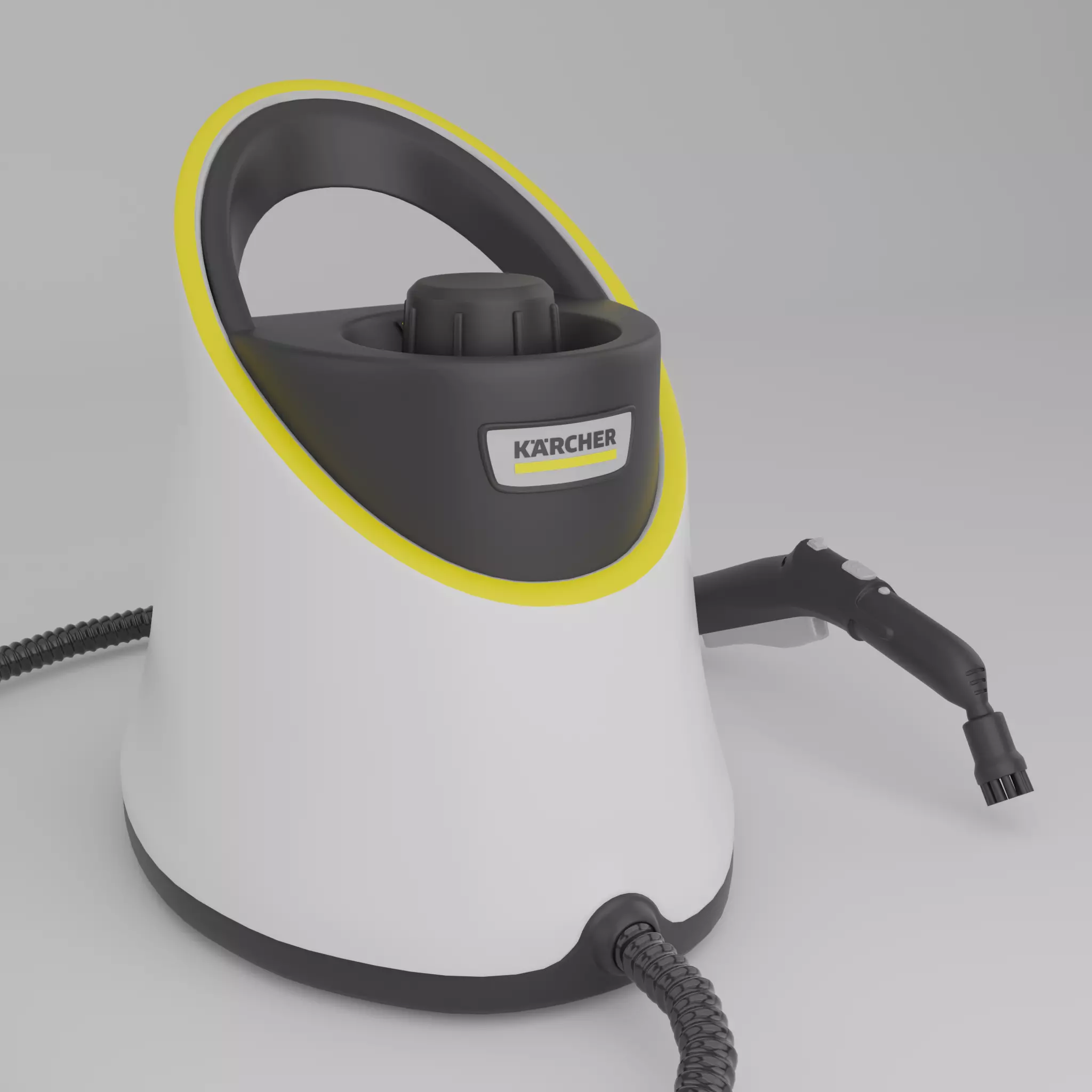 Steam cleaner Low-poly 3D model_1