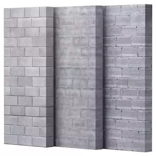 Block wall set 06