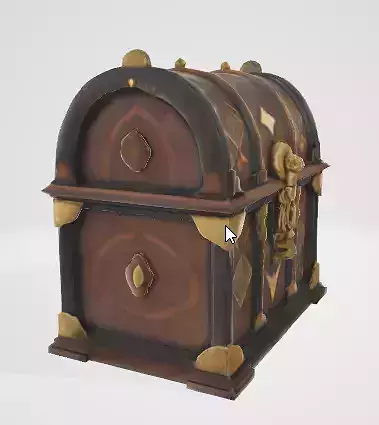 Medieval Storage Chest 3D Asset