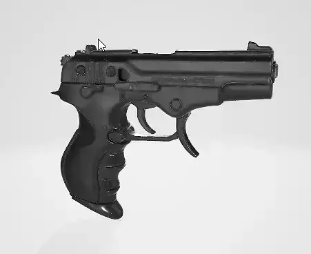 Realistic Pistol 3D Asset