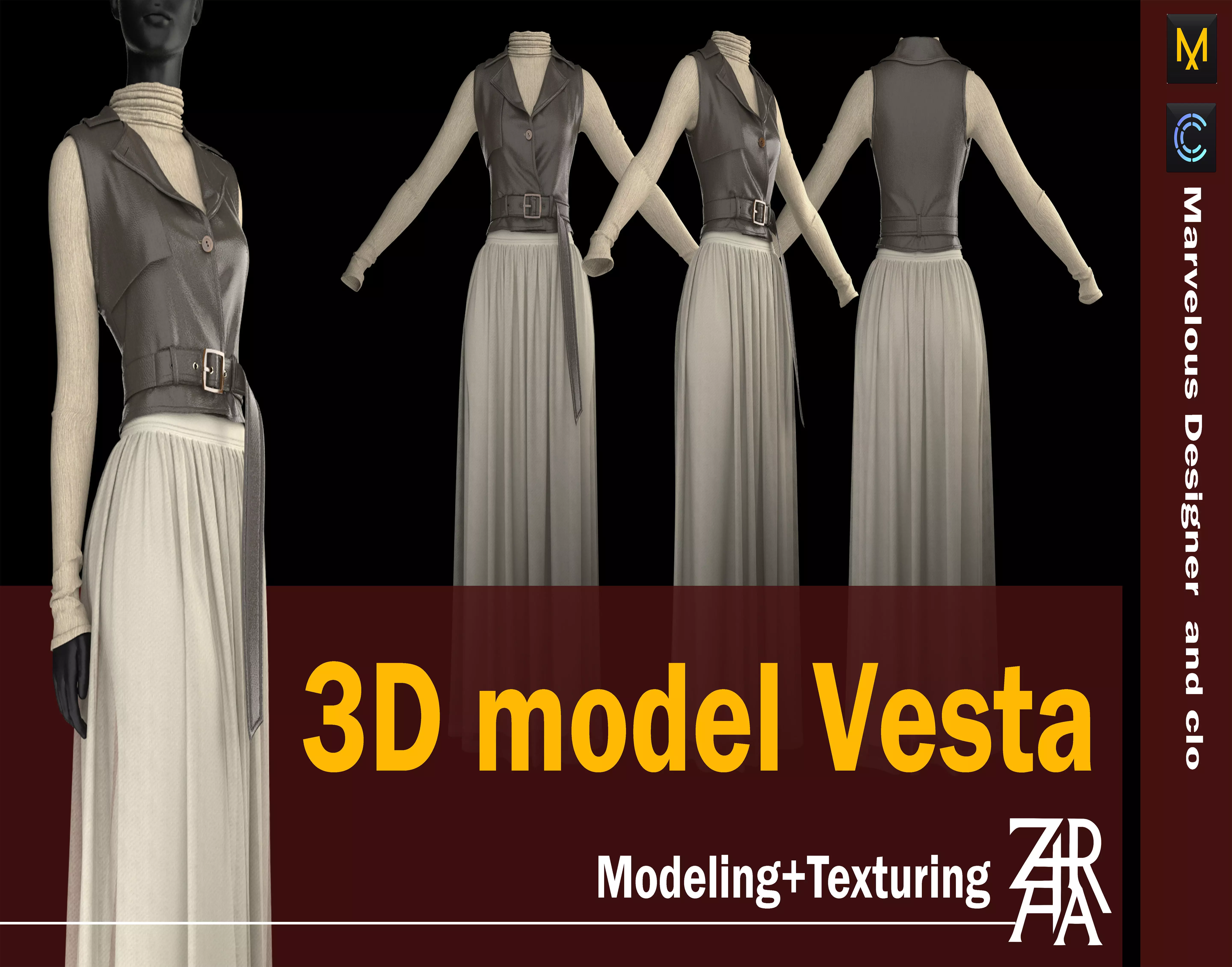 model Vesta 3D model_0