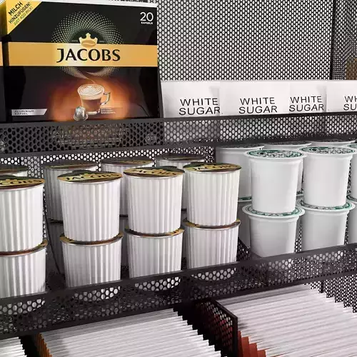 Coffee Shop Equipment Set NO3 A 3D model 4