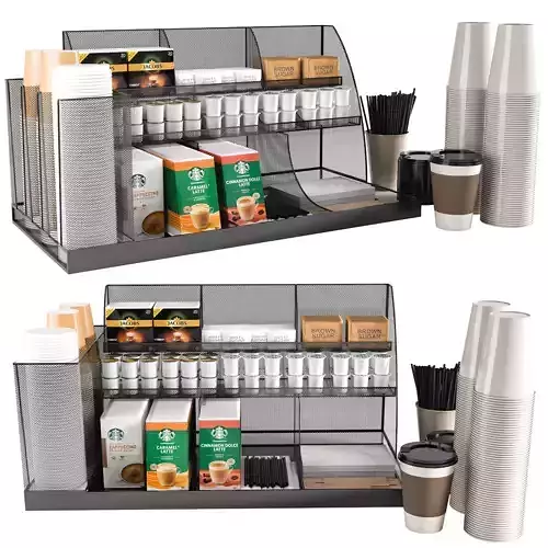 Coffee Shop Equipment Set NO3 A 3D model 2