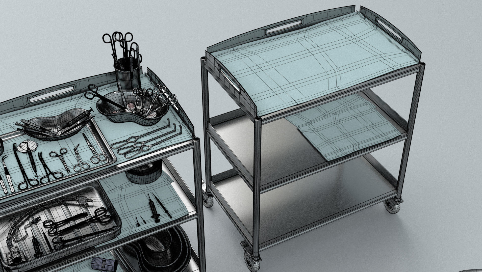 Surgical Instruments - Medical Equipment Collection Low-poly 3D model_25