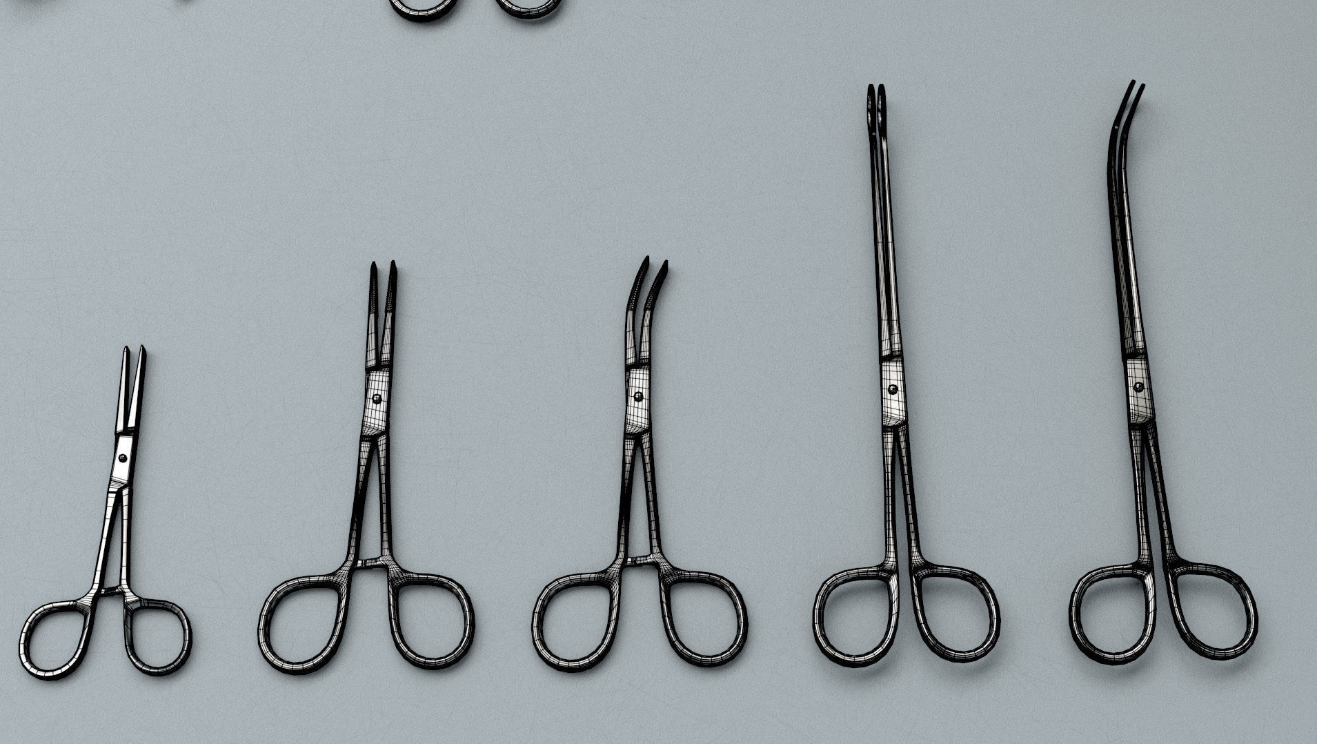 Surgical Instruments - Medical Equipment Collection Low-poly 3D model_22