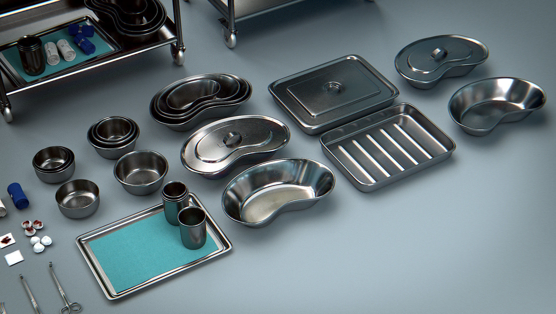 Surgical Instruments - Medical Equipment Collection Low-poly 3D model_17