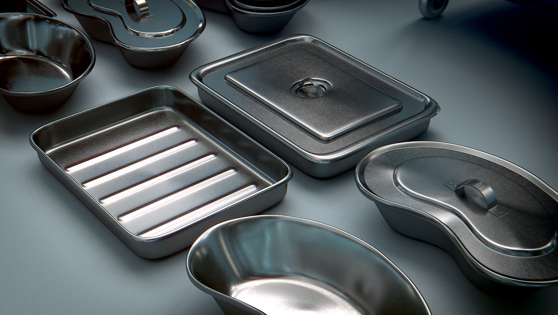 Surgical Instruments - Medical Equipment Collection Low-poly 3D model_15