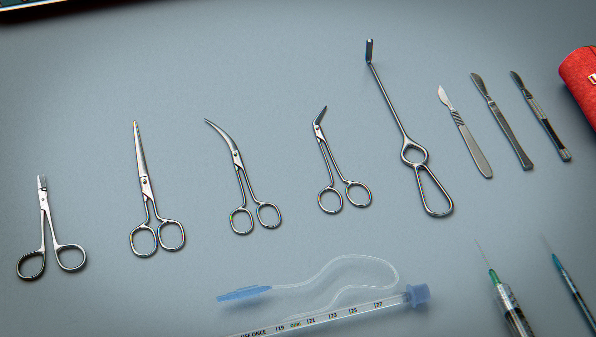 Surgical Instruments - Medical Equipment Collection Low-poly 3D model_14