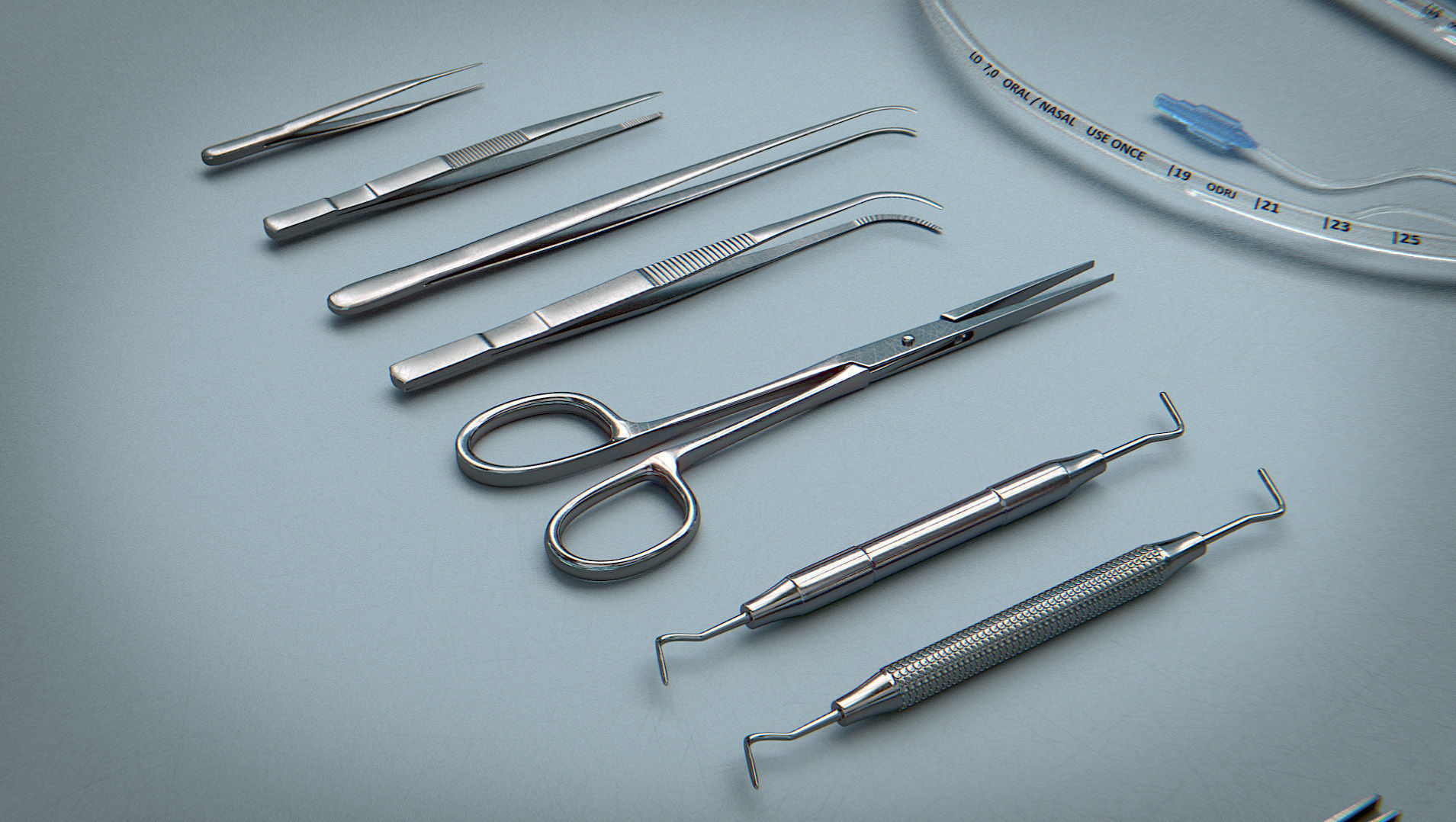 Surgical Instruments - Medical Equipment Collection Low-poly 3D model_12