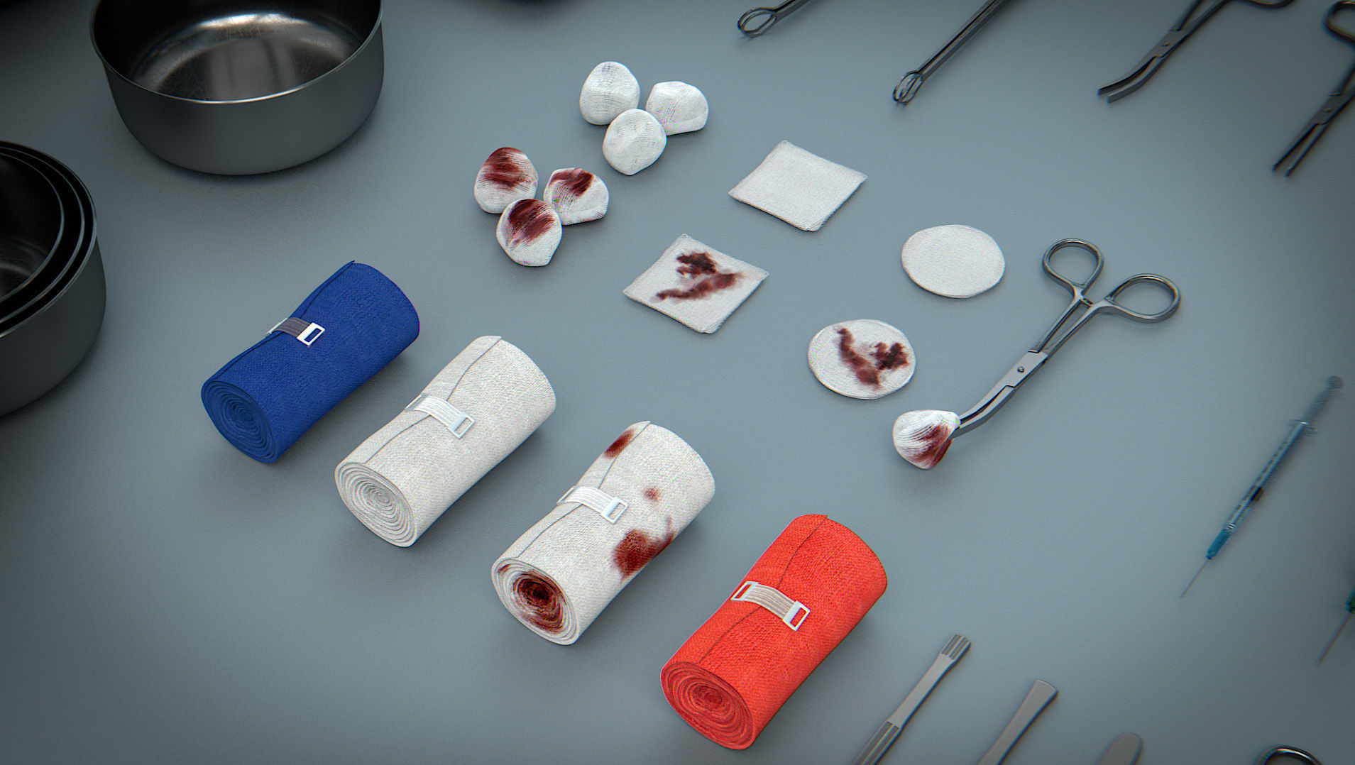 Surgical Instruments - Medical Equipment Collection Low-poly 3D model_9