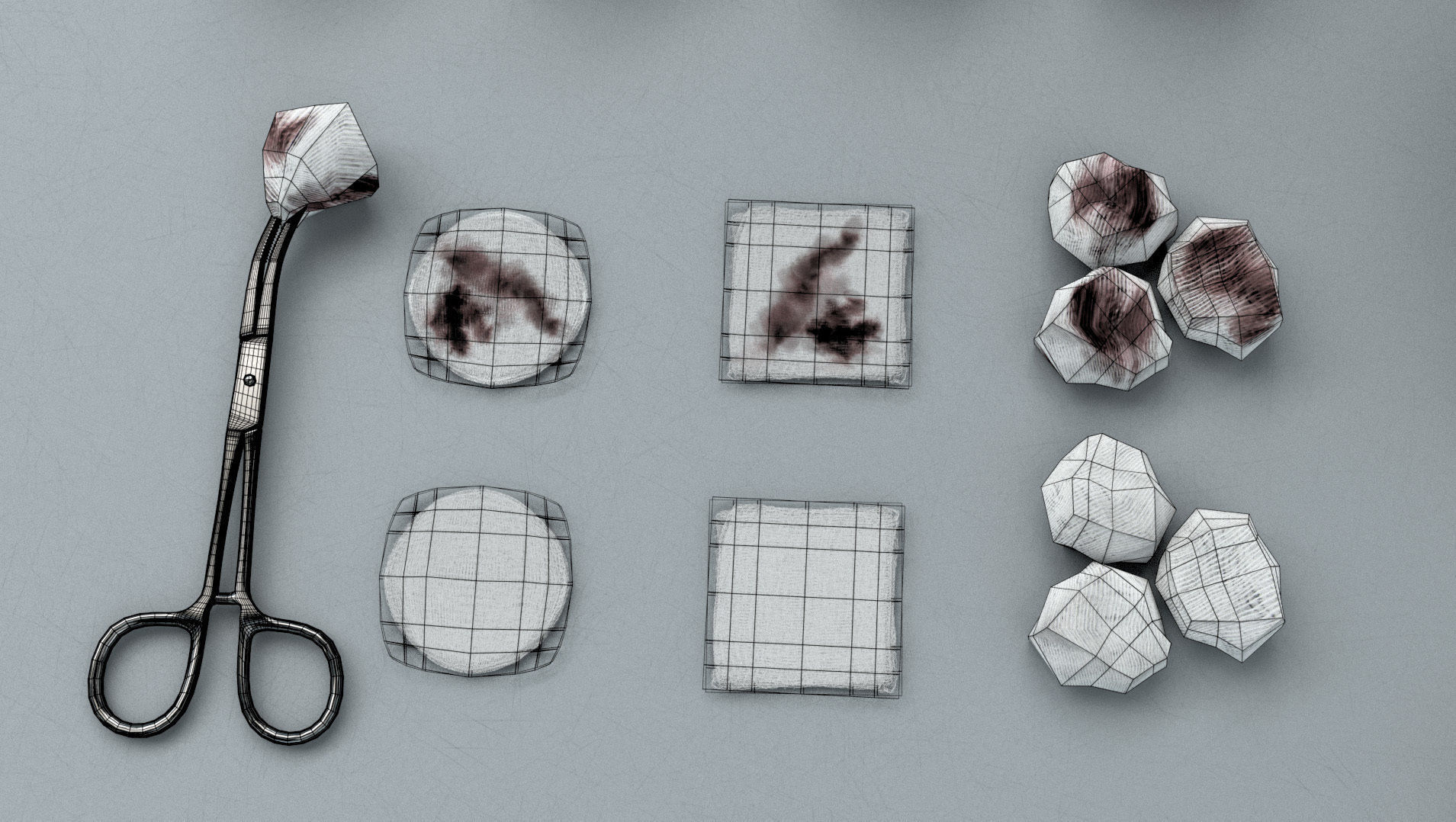 Surgical Instruments - Medical Equipment Collection Low-poly 3D model_19