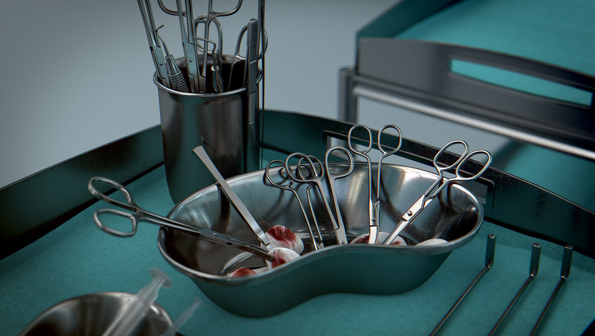 Surgical Instruments - Medical Equipment Collection Low-poly 3D model_6