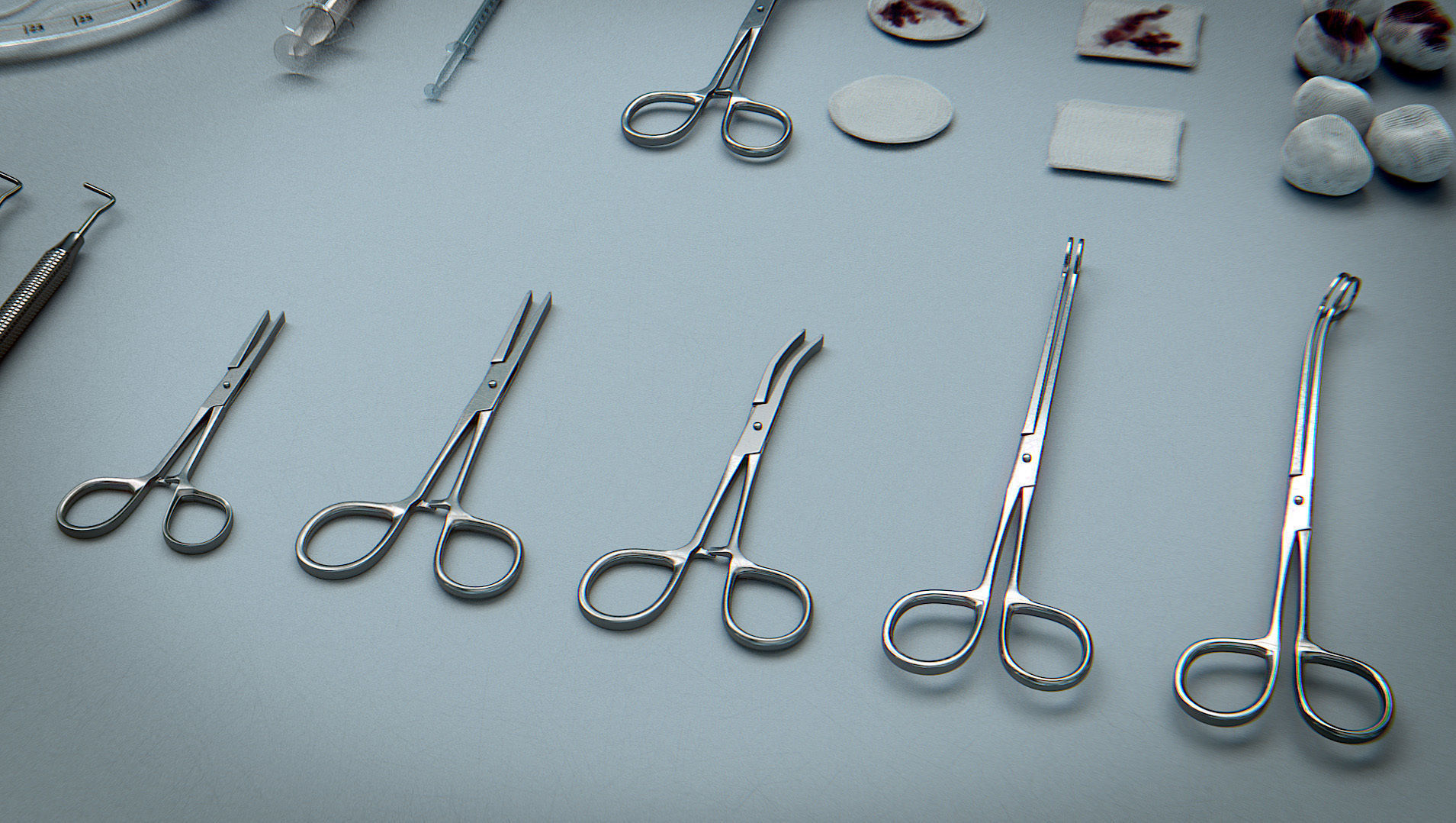 Surgical Instruments - Medical Equipment Collection Low-poly 3D model_11