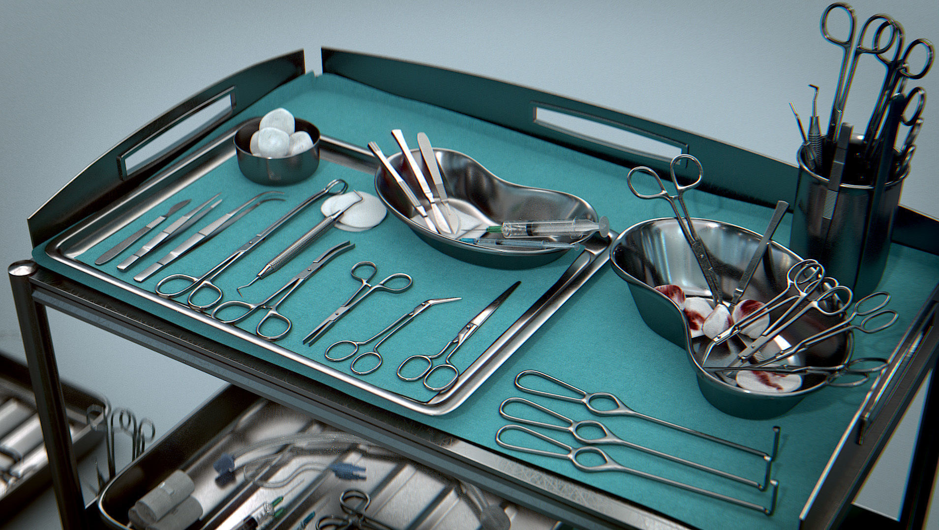 Surgical Instruments - Medical Equipment Collection Low-poly 3D model_8