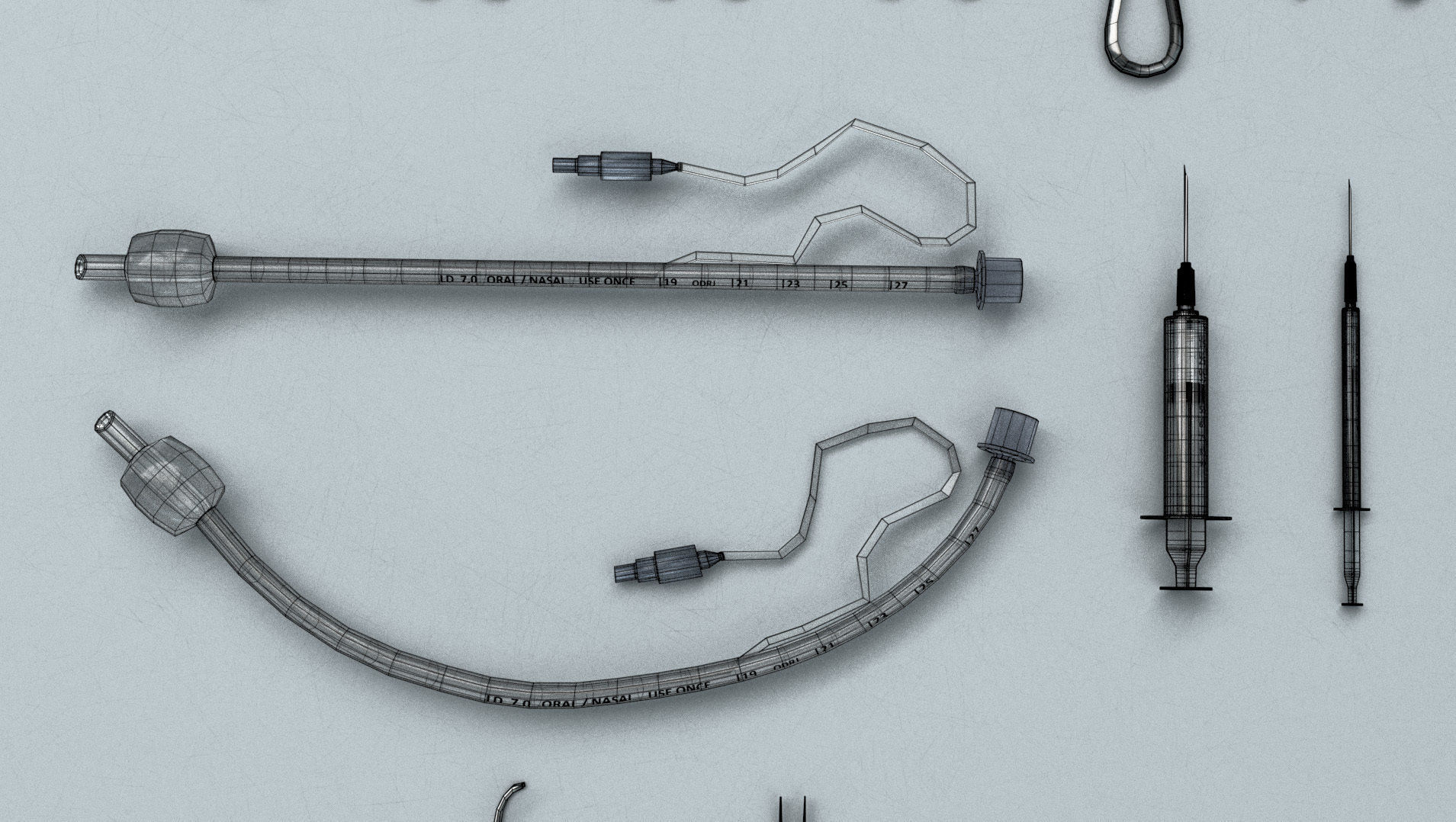 Surgical Instruments - Medical Equipment Collection Low-poly 3D model_18