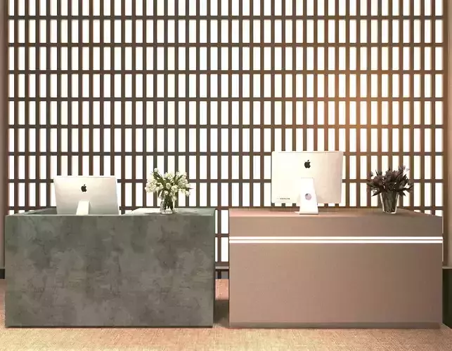 Italian - style company reception desk