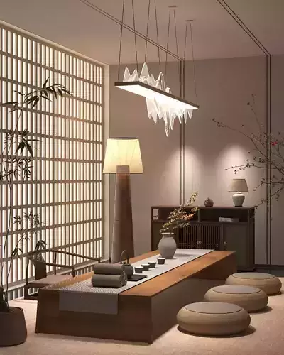 Chinese - style tea room