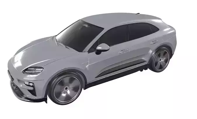 Porsche Macan 2024 - High-Poly Realistic 3D Model 3D model 2
