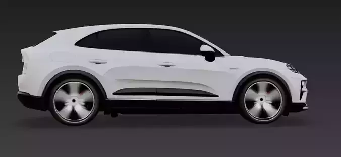 Porsche Macan 2024 - High-Poly Realistic 3D Model 3D model 4