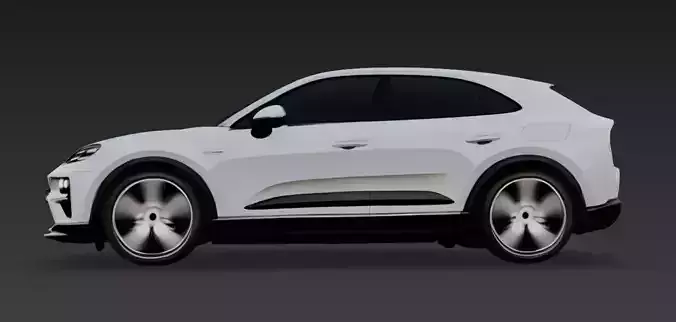 Porsche Macan 2024 - High-Poly Realistic 3D Model 3D model 3