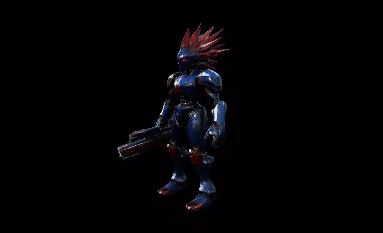 Robots Pack 6 Low-poly 3D model_19