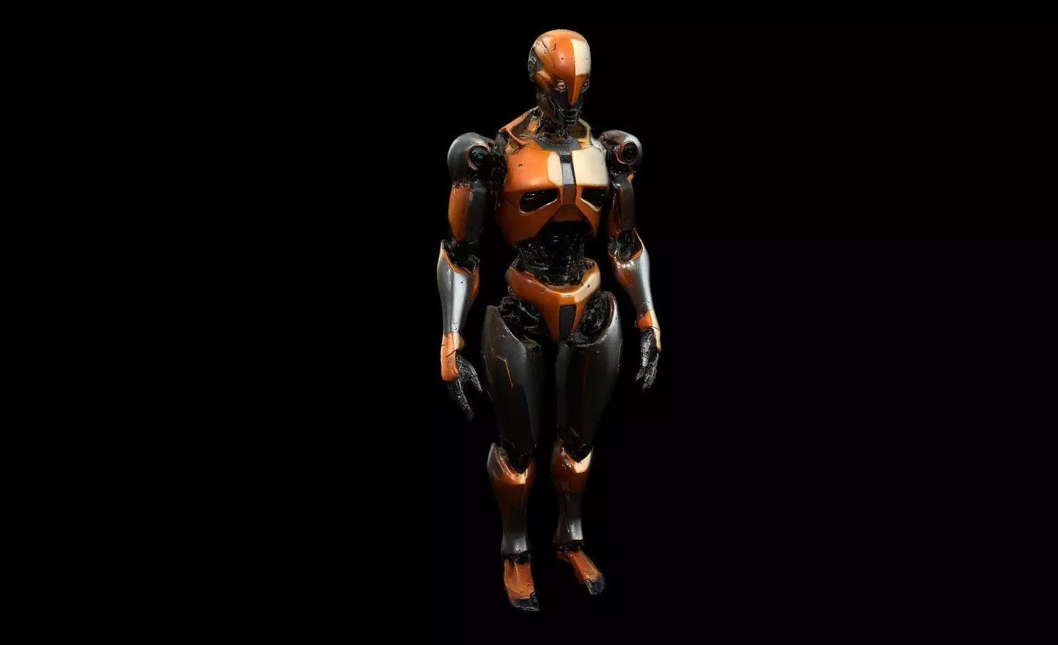 Robots Pack 6 Low-poly 3D model_8