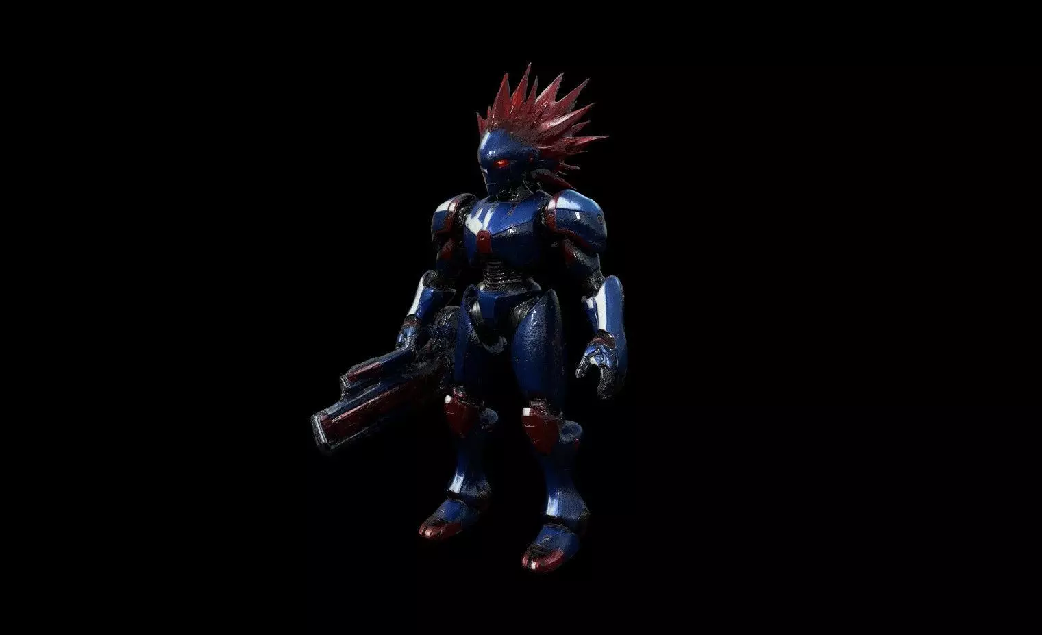 Robots Pack 6 Low-poly 3D model_14