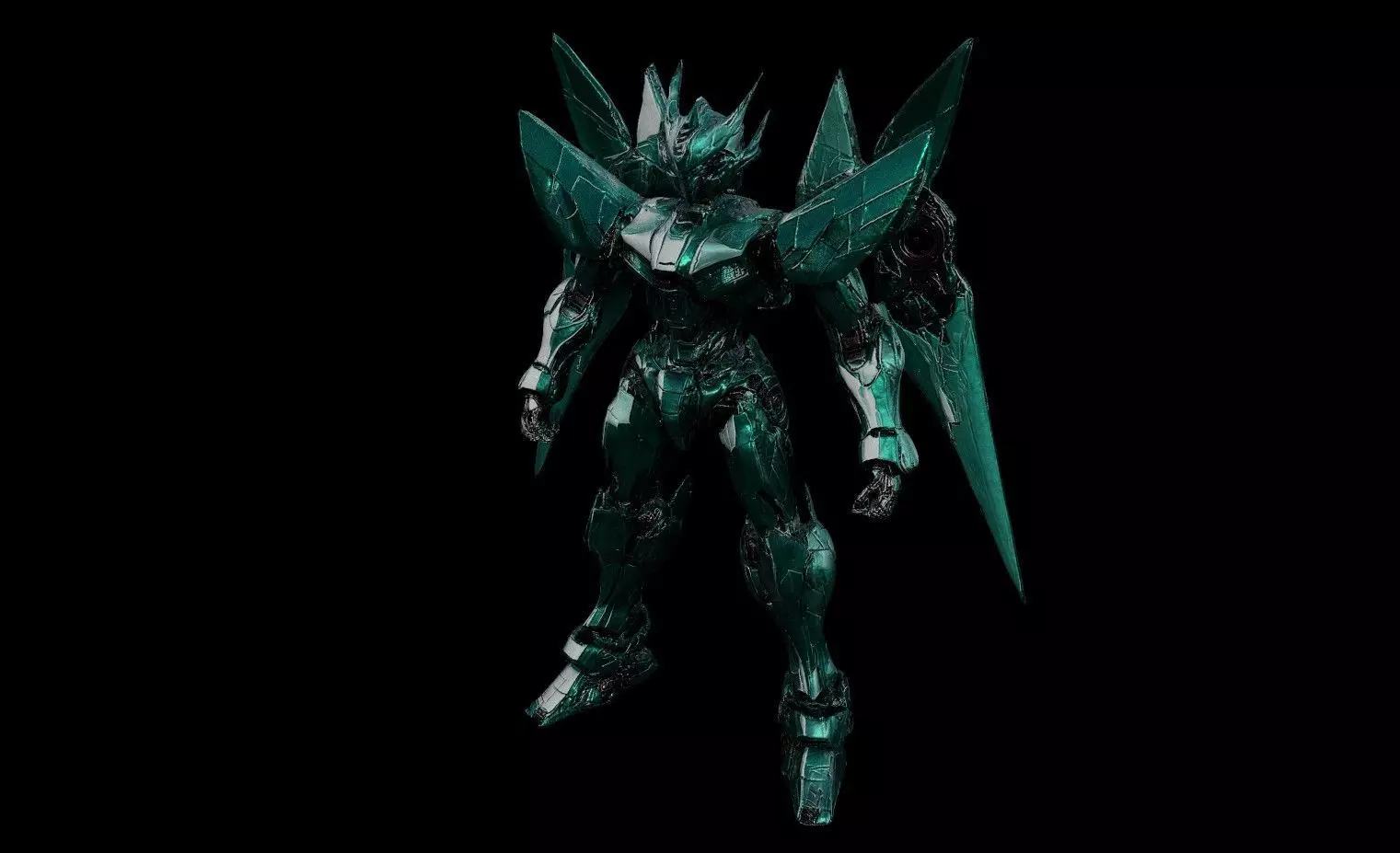 Robots Pack 6 Low-poly 3D model_11