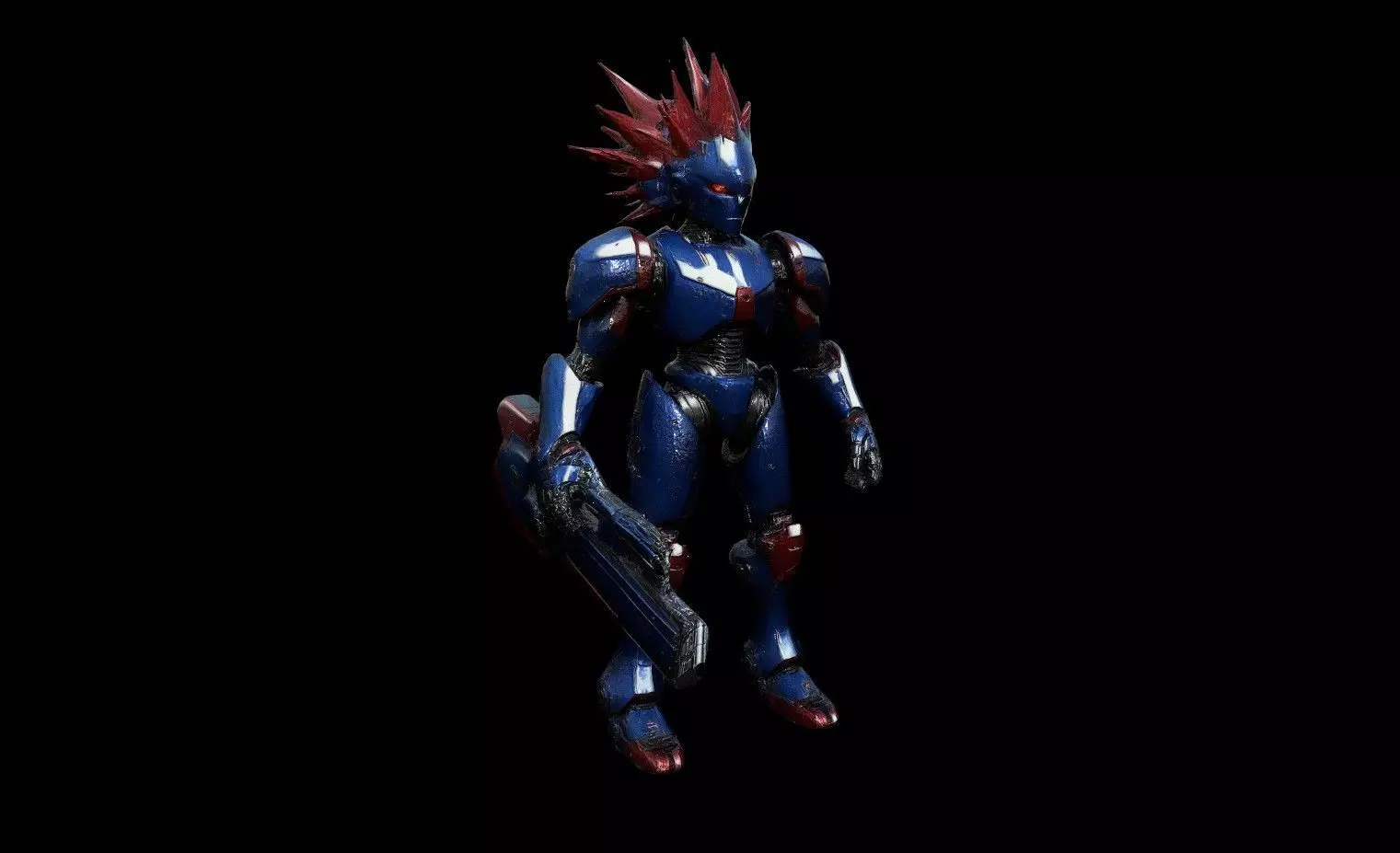 Robots Pack 6 Low-poly 3D model_9