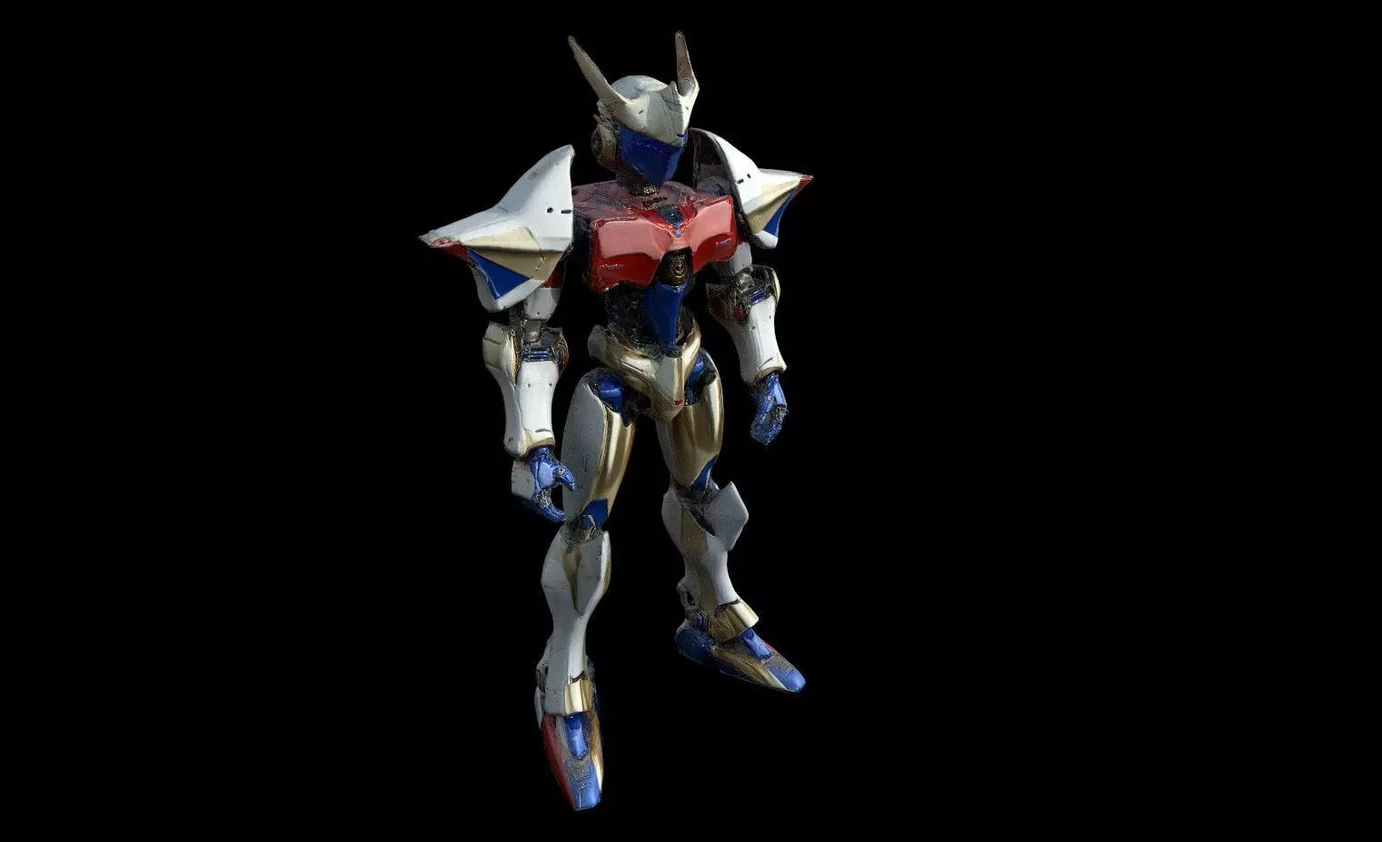 Robots Pack 6 Low-poly 3D model_10