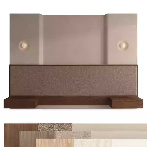 Wall-mounted headboard set 134