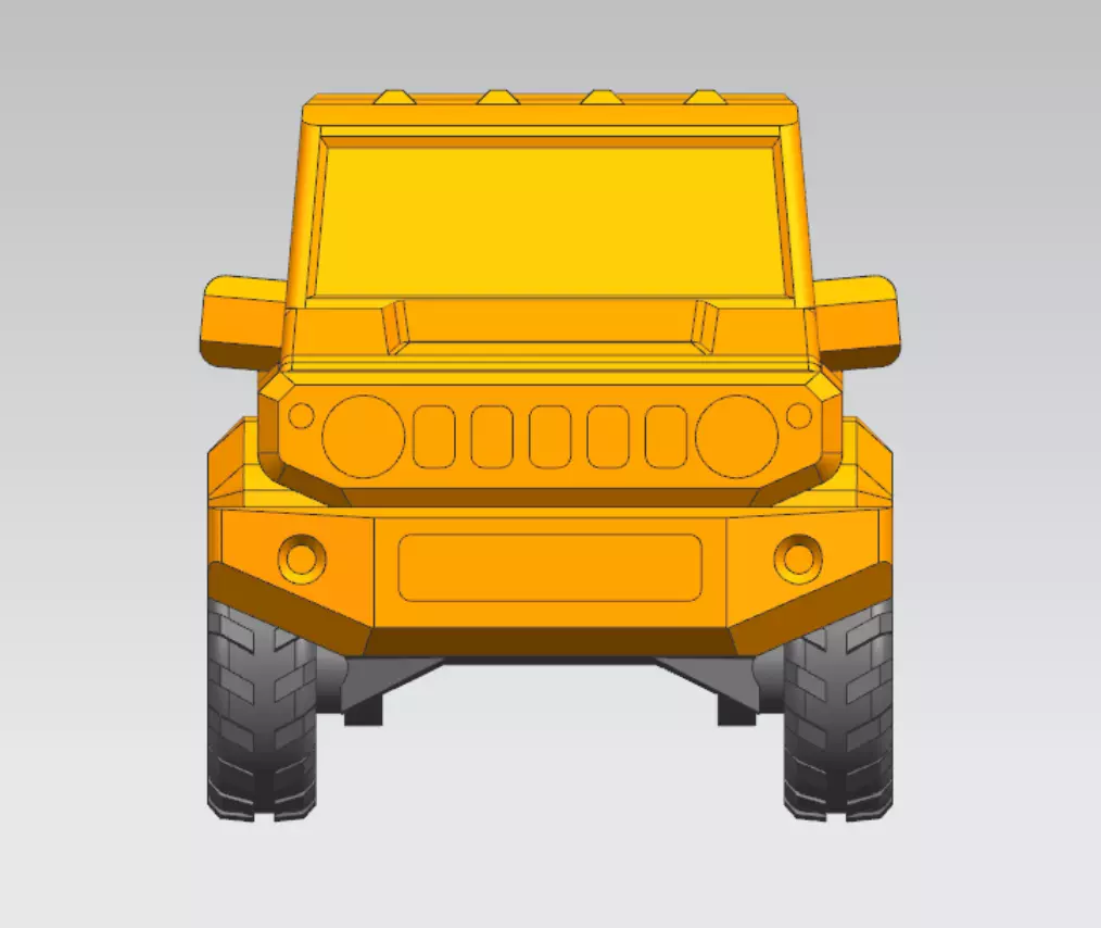 Low Poly Suzuki Jimny 3D print model_2