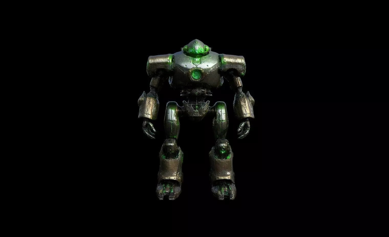 Robots Pack 8 Low-poly 3D model_2