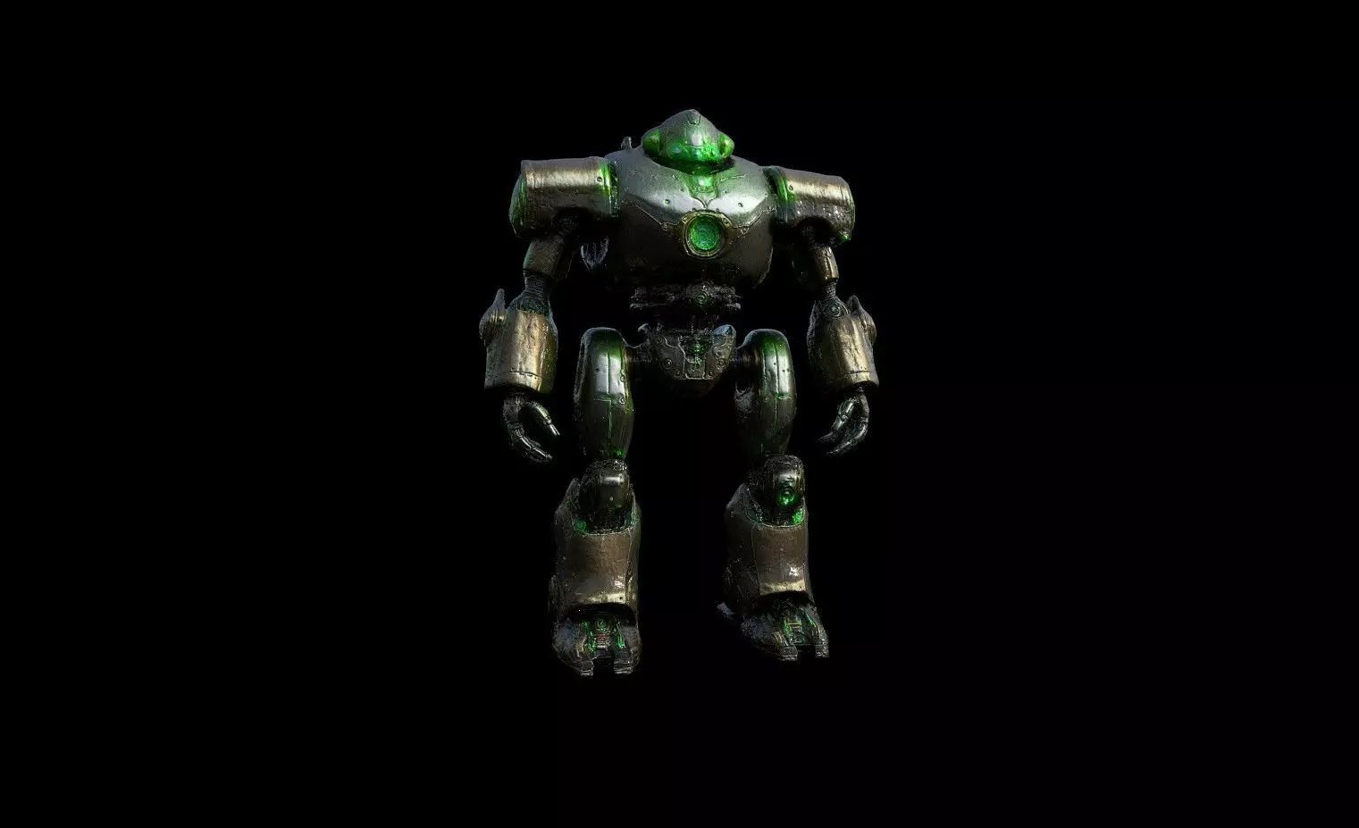 Robots Pack 8 Low-poly 3D model_7