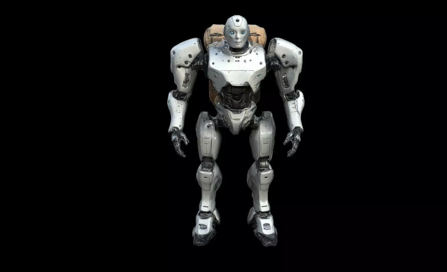 Robots Pack 8 Low-poly 3D model_3