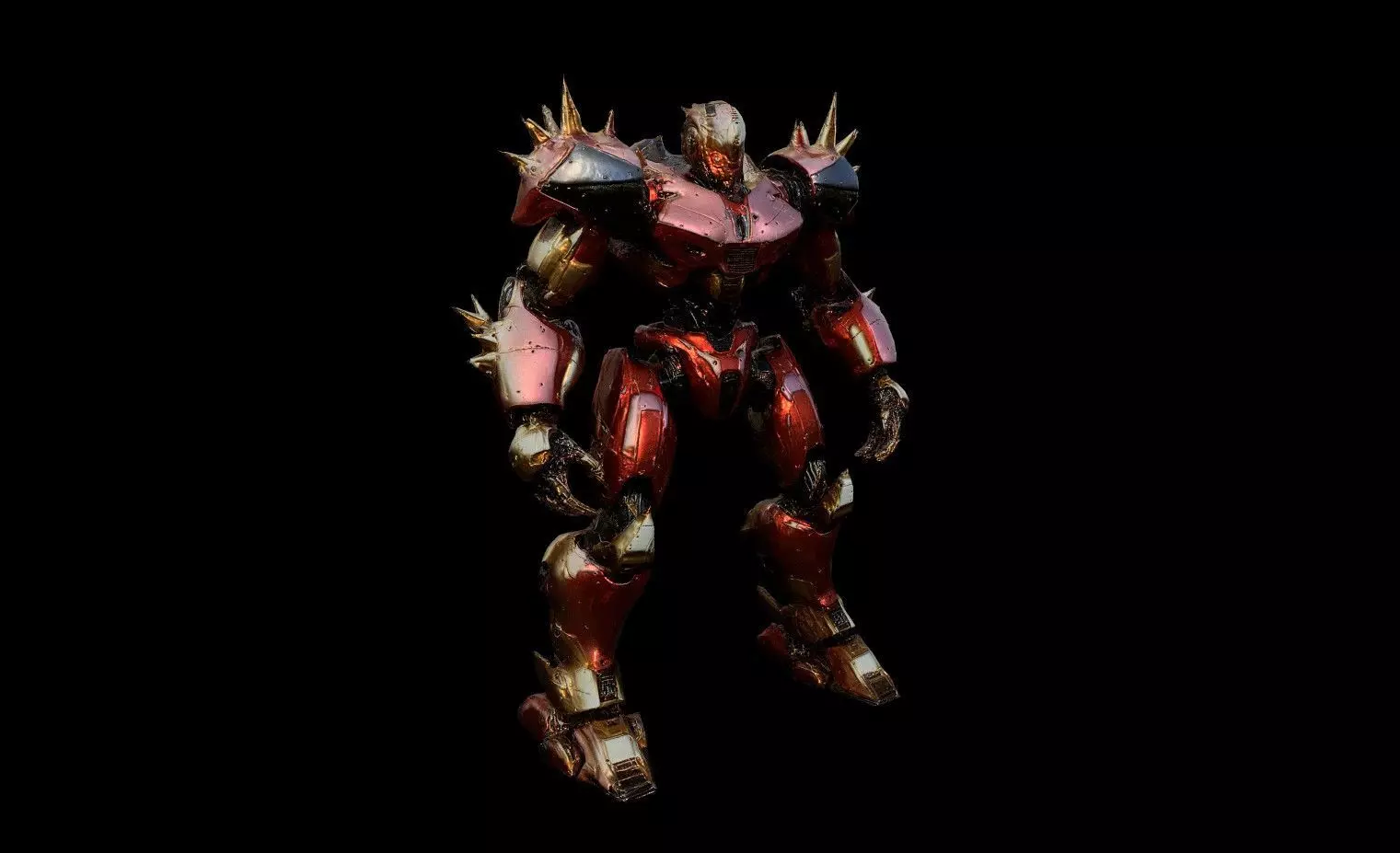 Robots Pack 8 Low-poly 3D model_9