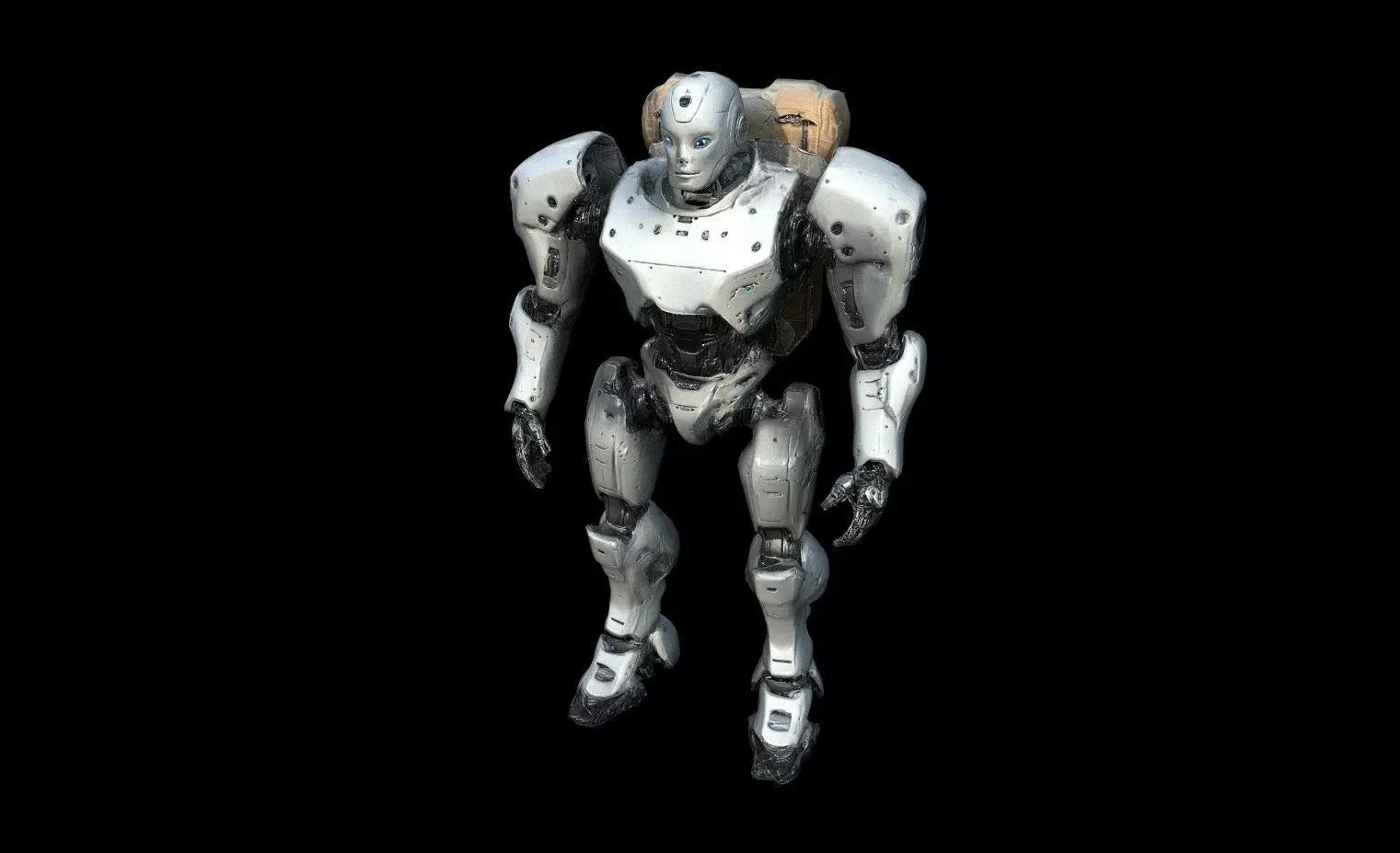 Robots Pack 8 Low-poly 3D model_13