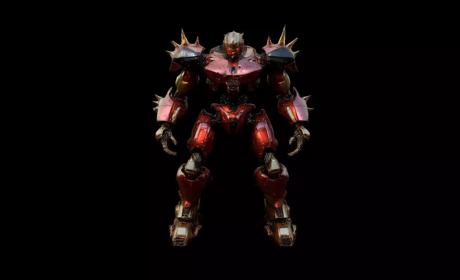 Robots Pack 8 Low-poly 3D model_4