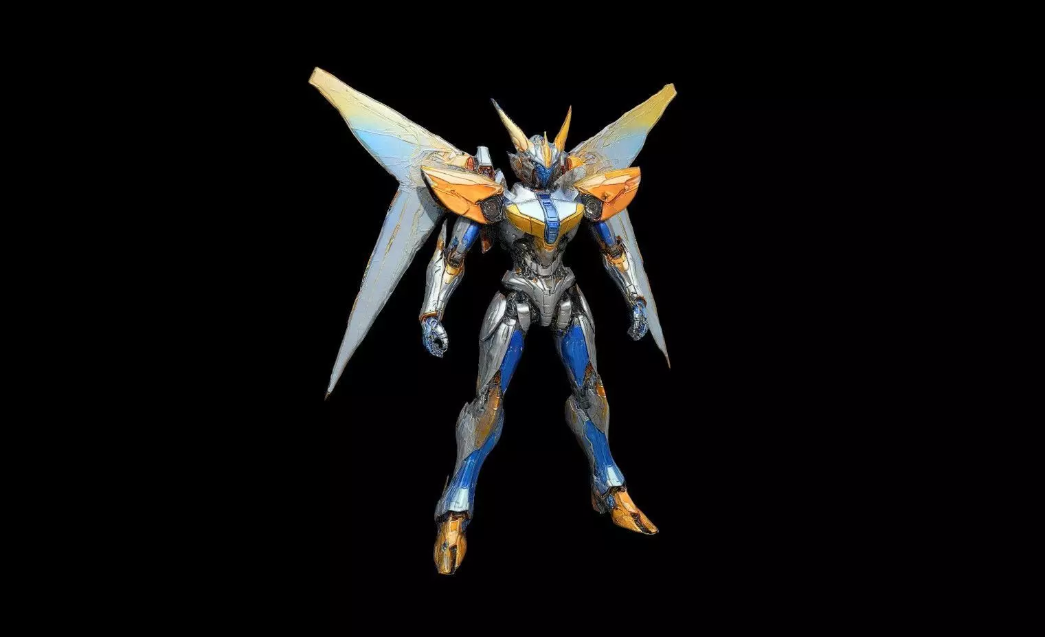 Robots Pack 8 Low-poly 3D model_6