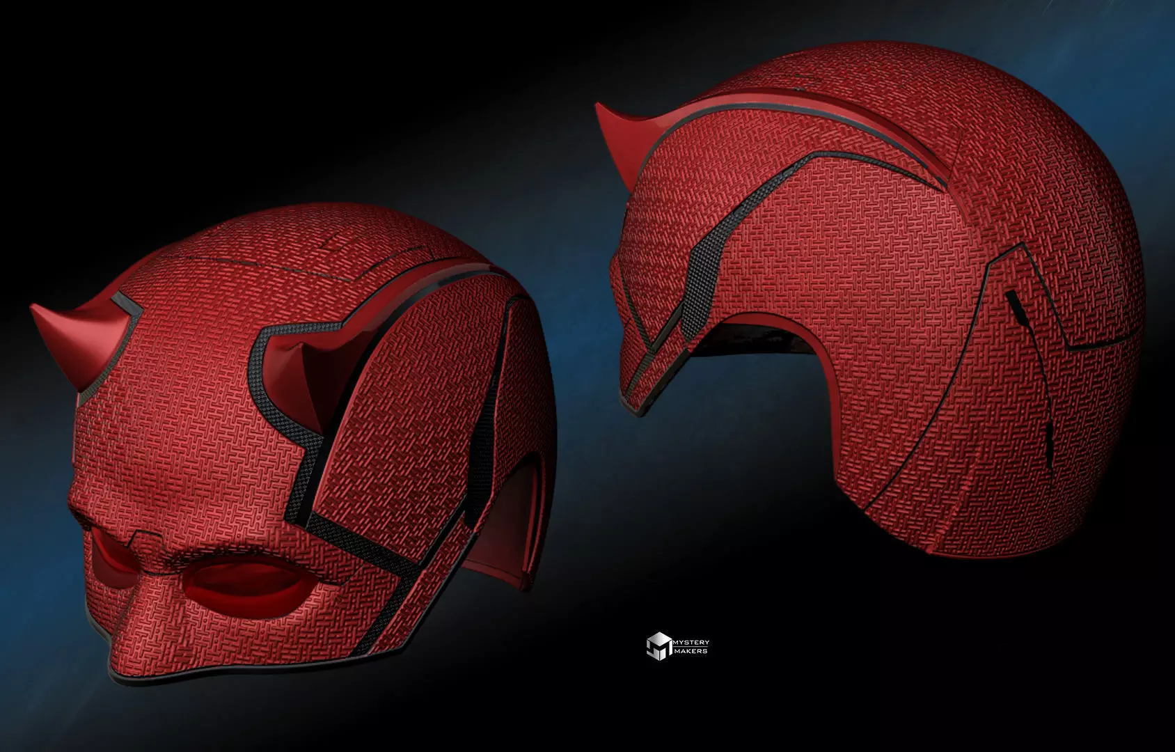 Daredevil Born Again cowl bundle 3D print model_0