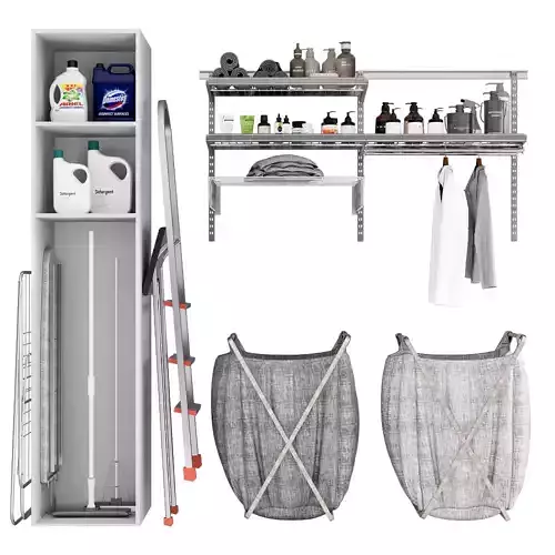 LAUNDRY AND BATHROOM ASSET NO2 A 3D model