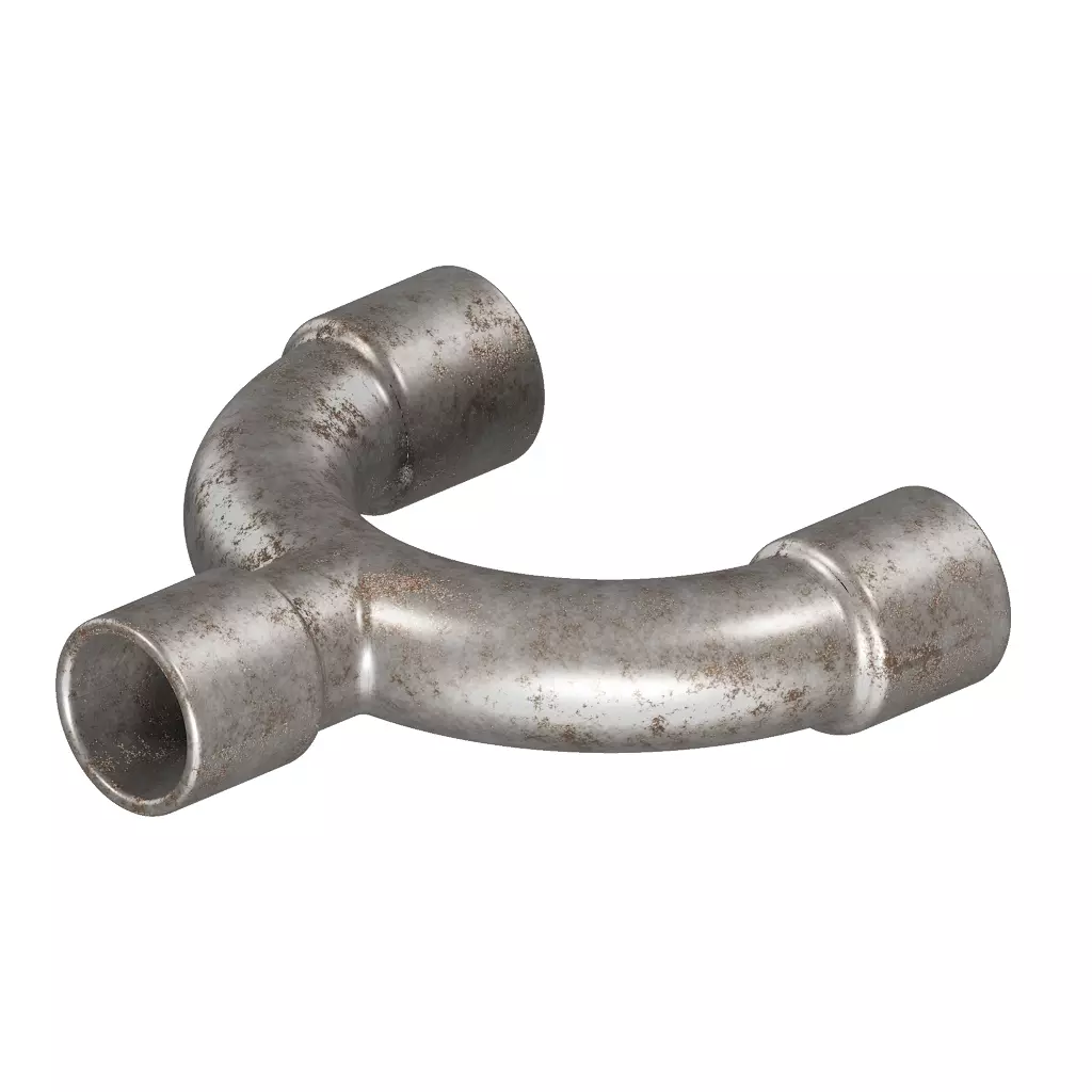 Rusty U Pipe Fitting 3D model