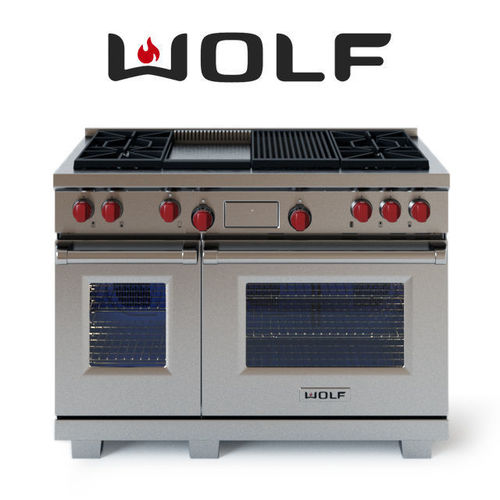 Wolf Dual Fuel Ranges DF484CG 3D model CGTrader