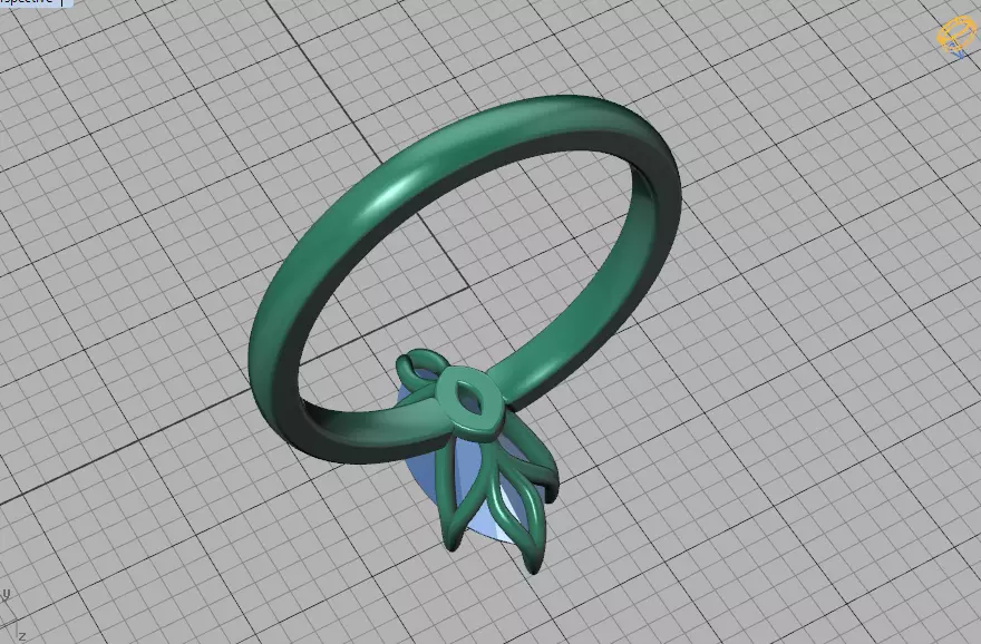 1ct Marquise Solitaire Engagement Ring Tulip Head 6 Claw 3D print model_44