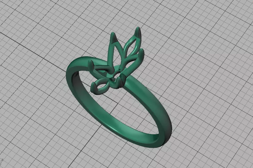 1ct Marquise Solitaire Engagement Ring Tulip Head 6 Claw 3D print model_45